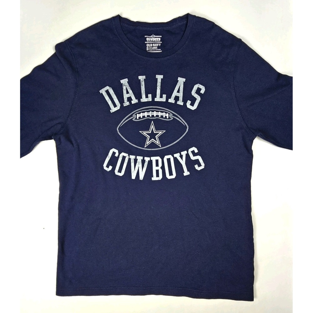 Dallas Cowboys Old‎ Navy Authentic Apparel Unisex XL Blue NFL Long Sleeve